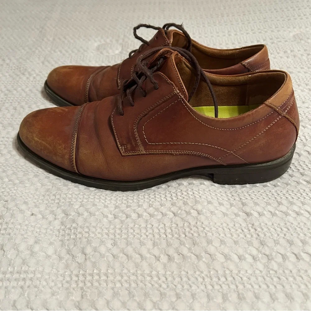 Florsheim Brown Leather‎ Oxford Dress Shoes with Rounded Toe 10.5D